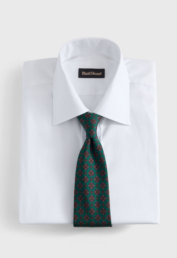 Paul Stuart Silk Medallion Print Tie