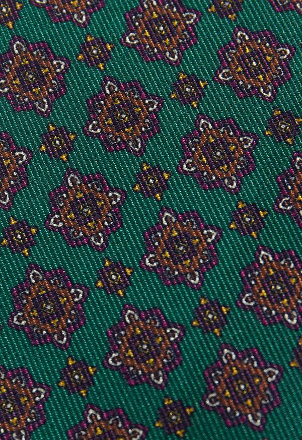 Paul Stuart Silk Medallion Print Tie