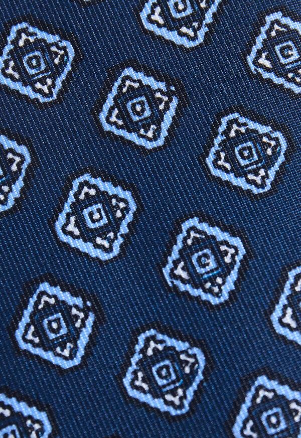 Paul Stuart Silk Medallion Print Tie