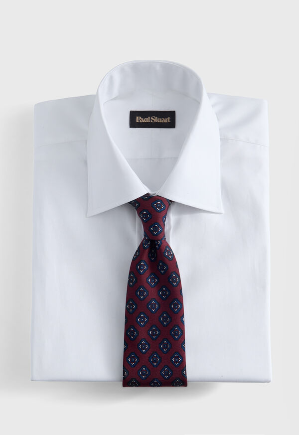 Paul Stuart Silk Medallion Print Tie