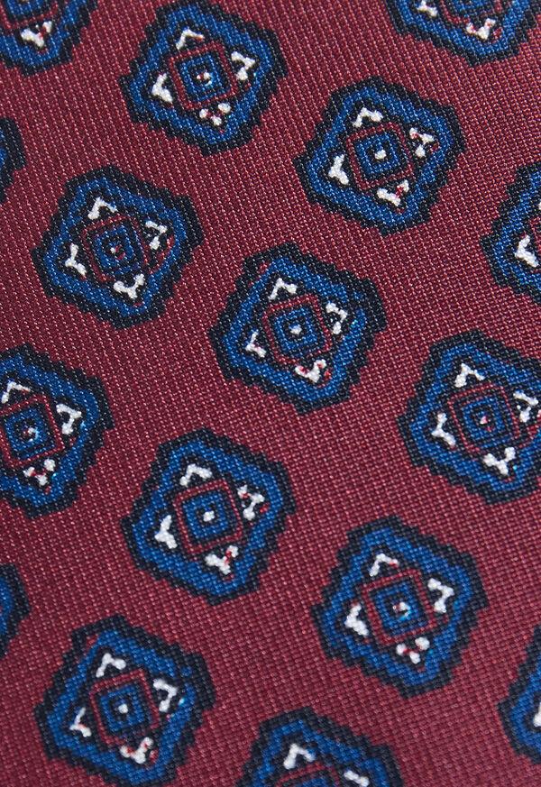 Paul Stuart Silk Medallion Print Tie