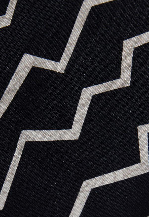 Paul Stuart Silk Printed Geometric Pocket Square