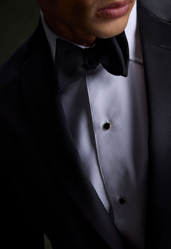 Paul Stuart Silk Solid Shantung Bow Tie