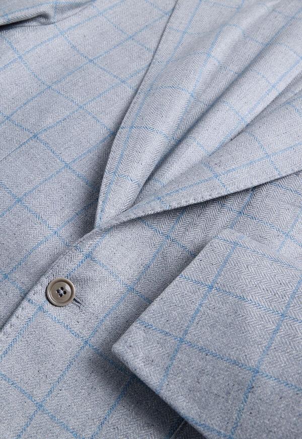 Paul Stuart Silk Windowpane Jacket