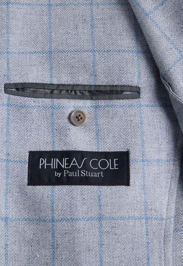 Paul Stuart Silk Windowpane Jacket