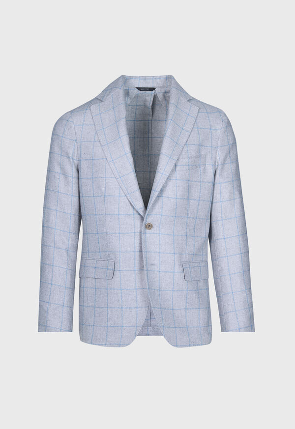 paul stuart Silk Windowpane Jacket