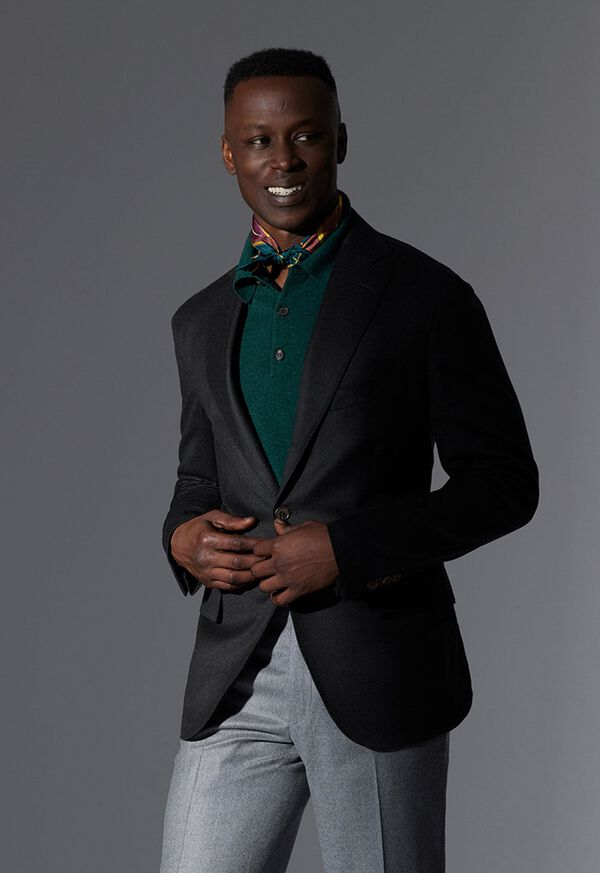 Paul Stuart Silk & Wool Single Breasted Jacket