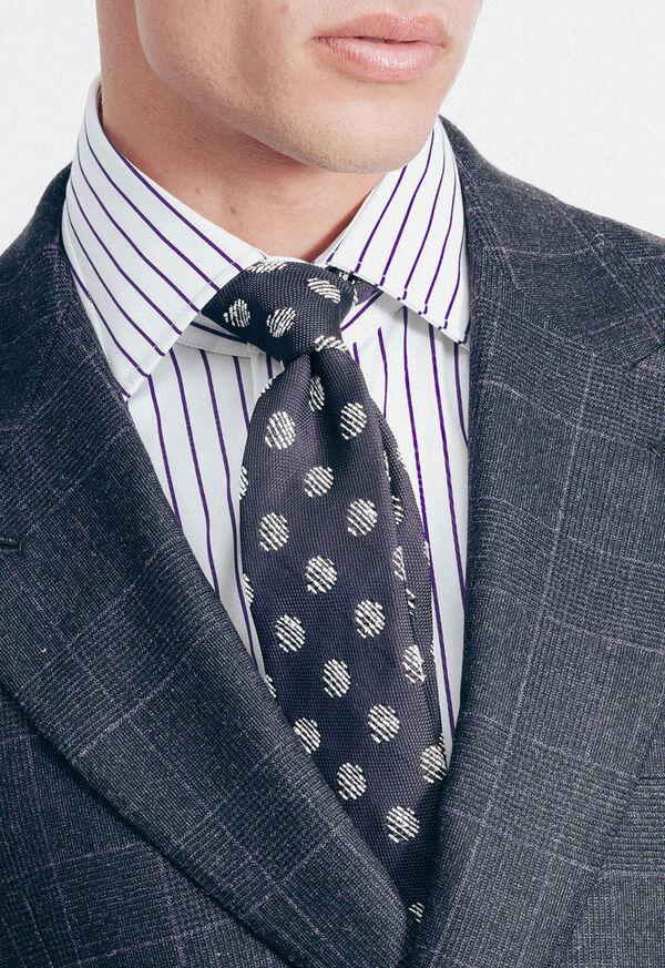 Paul Stuart Silk Woven Hopsack Deco Tie