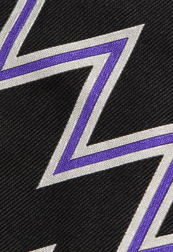 Paul Stuart Silk Woven Zig Zag Tie