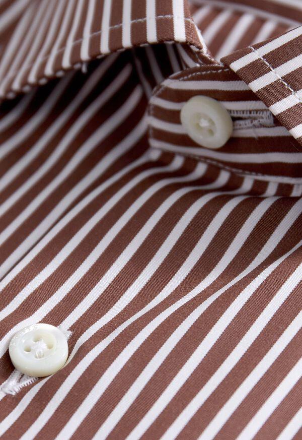 Paul Stuart Silky Cotton Stripe Sport Shirt
