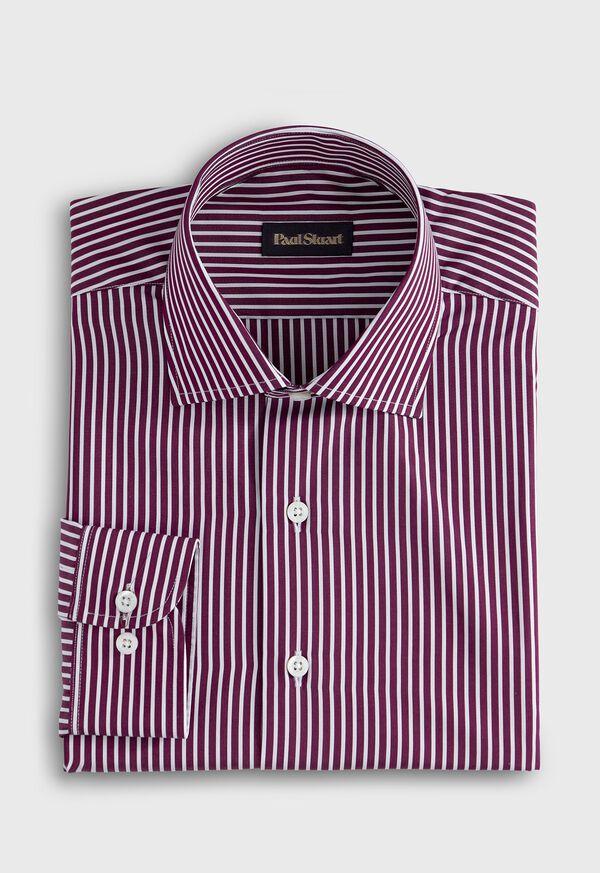 paul stuart Silky Cotton Stripe Sport Shirt