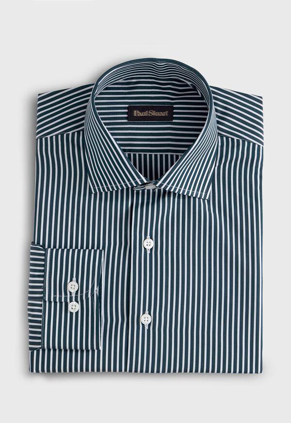 paul stuart Silky Cotton Stripe Sport Shirt