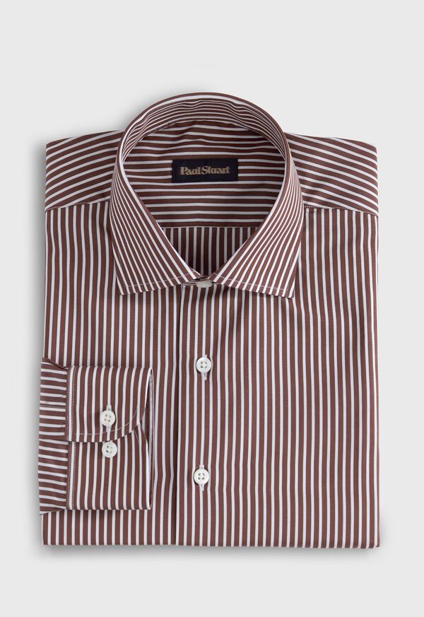 paul stuart Silky Cotton Stripe Sport Shirt