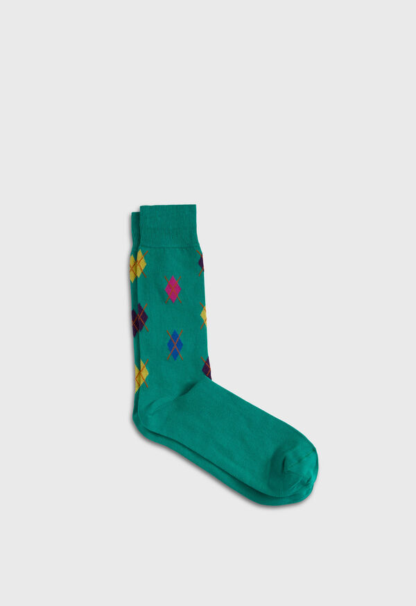 paul stuart Small Argyle Motif Sock