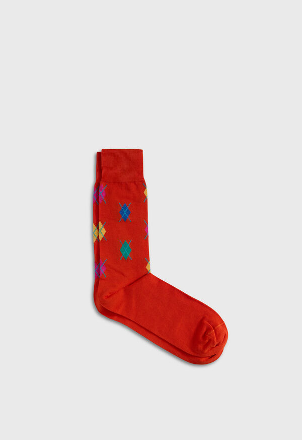 paul stuart Small Argyle Motif Sock