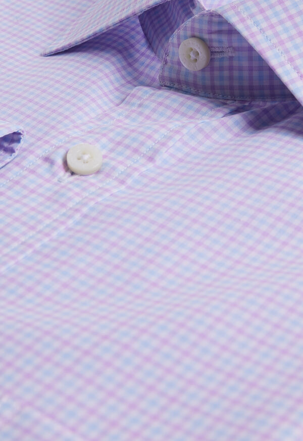 Paul Stuart Small Check Cotton Dress Shirt