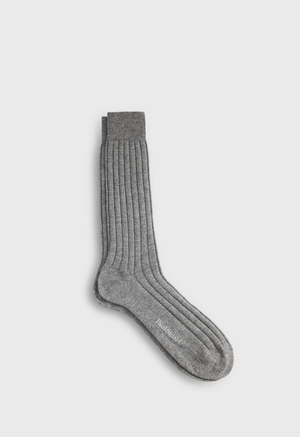 paul stuart Solid Color Ribbed Sock