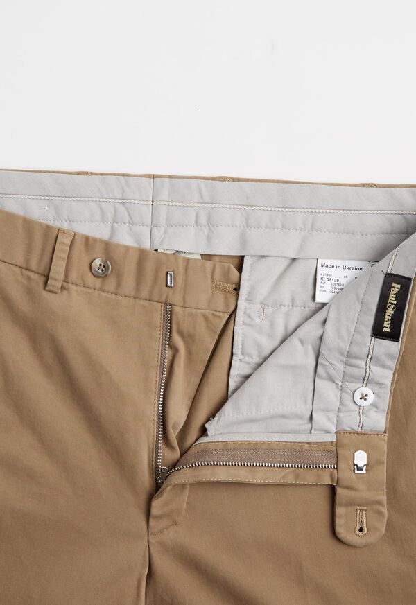 Paul Stuart Solid Khaki Pant