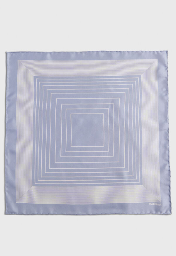 Paul Stuart Square Pattern Silk Pocket Square