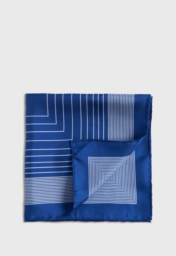 paul stuart Square Pattern Silk Pocket Square