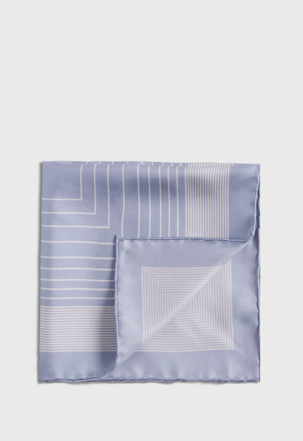 paul stuart Square Pattern Silk Pocket Square
