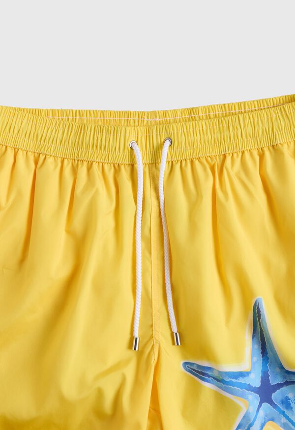 Paul Stuart Starfish Print Swim Trunk