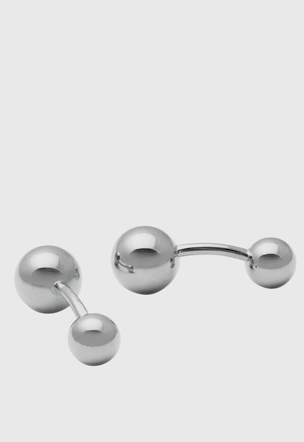 paul stuart Sterling Silver Ball Cufflinks