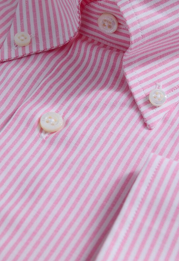 Paul Stuart Stripe Oxford Logo Sport Shirt