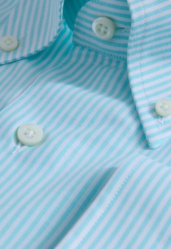 Paul Stuart Stripe Oxford Logo Sport Shirt