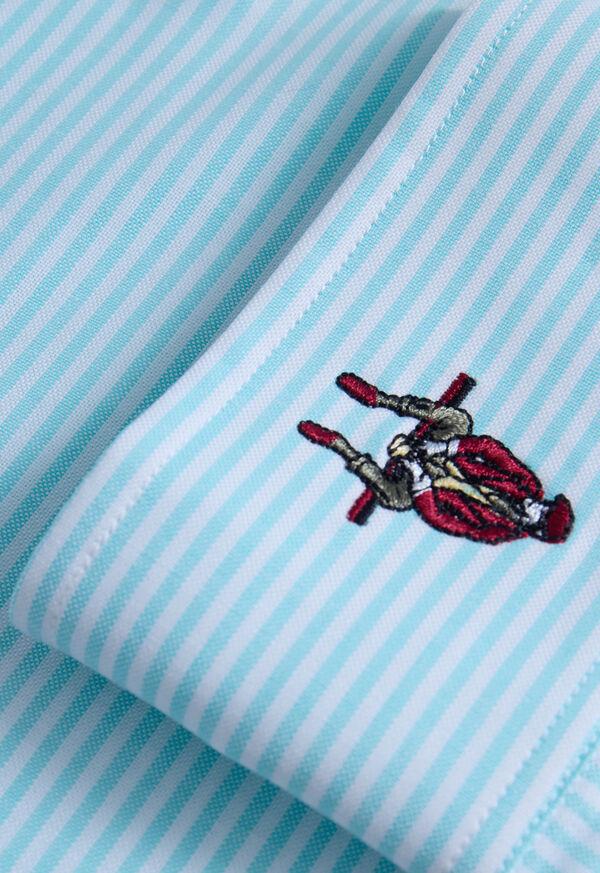 Paul Stuart Stripe Oxford Logo Sport Shirt