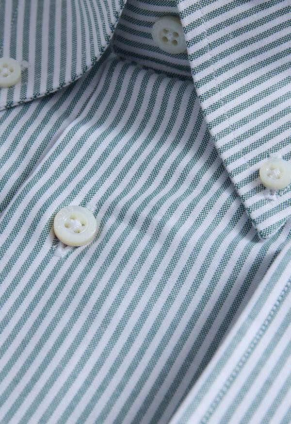 Paul Stuart Stripe Oxford Logo Sport Shirt