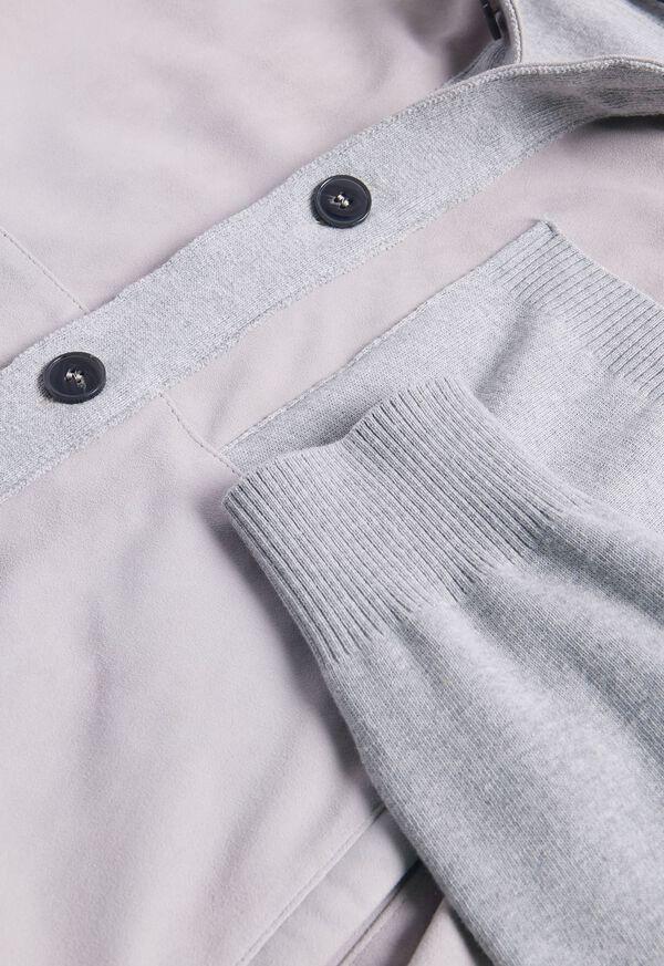 Paul Stuart Suede & Cotton Knit Blouson