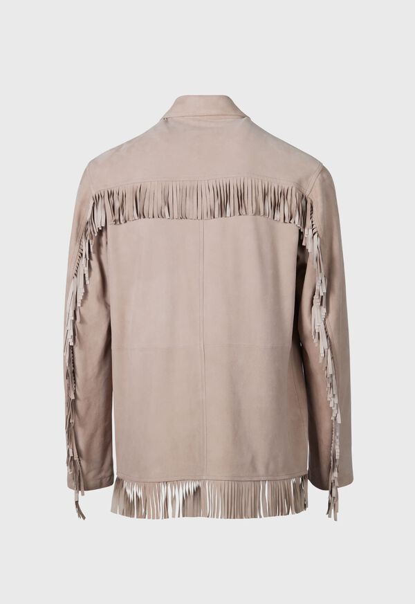 Paul Stuart Suede Fringed Jacket