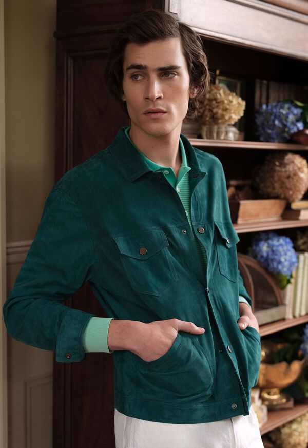 Paul Stuart Suede Jean Jacket