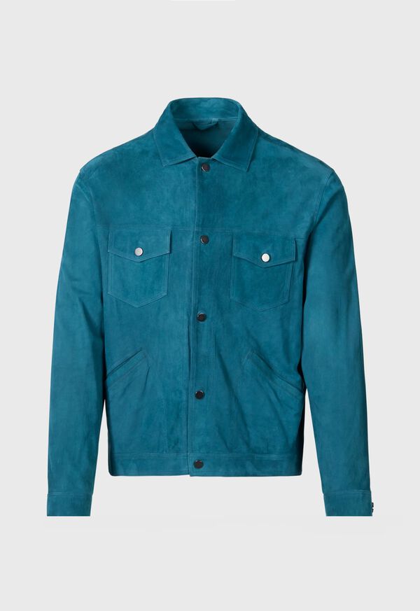 paul stuart Suede Jean Jacket