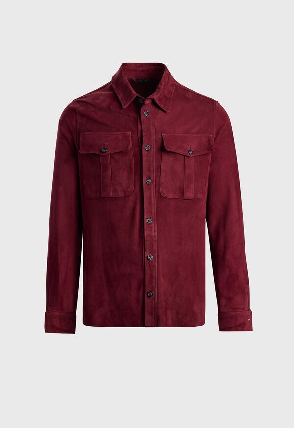 paul stuart Suede Shirt Jacket