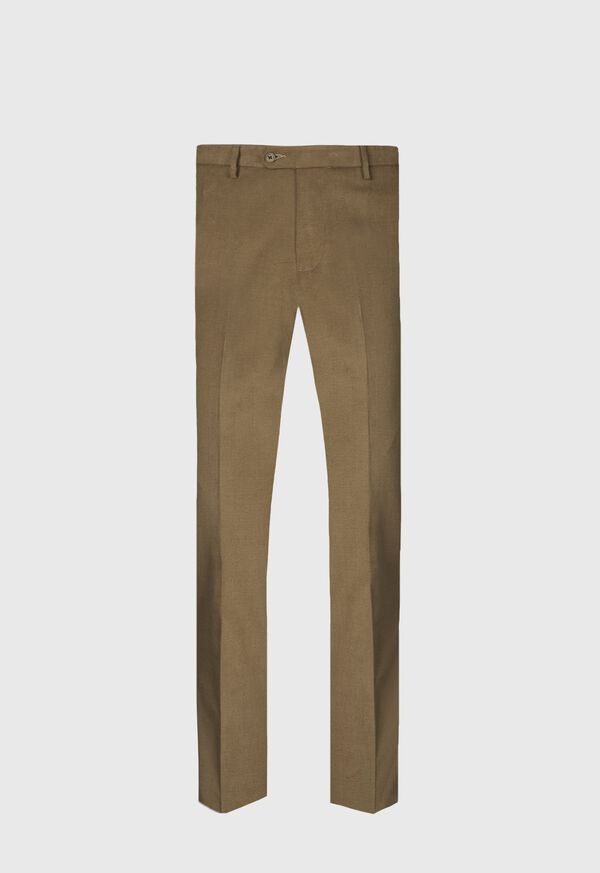 paul stuart Suede Trimmed Brushed Cotton Trouser