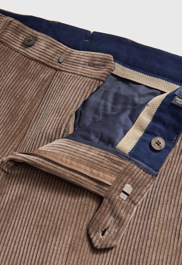 Paul Stuart Suede Trimmed Corduroy Trouser