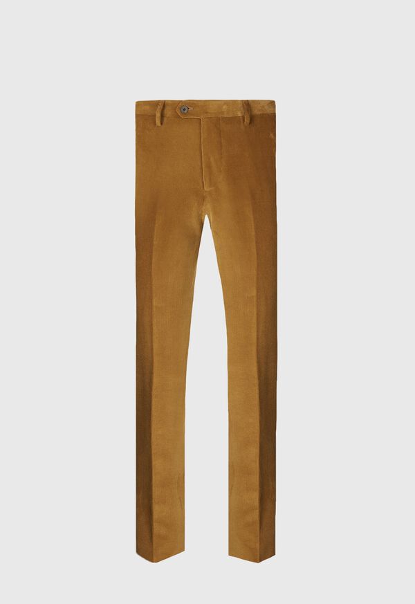 paul stuart Suede Trimmed Corduroy Trouser