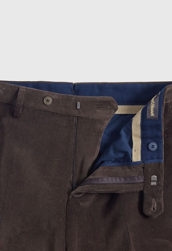 Paul Stuart Suede Trimmed Corduroy Trouser