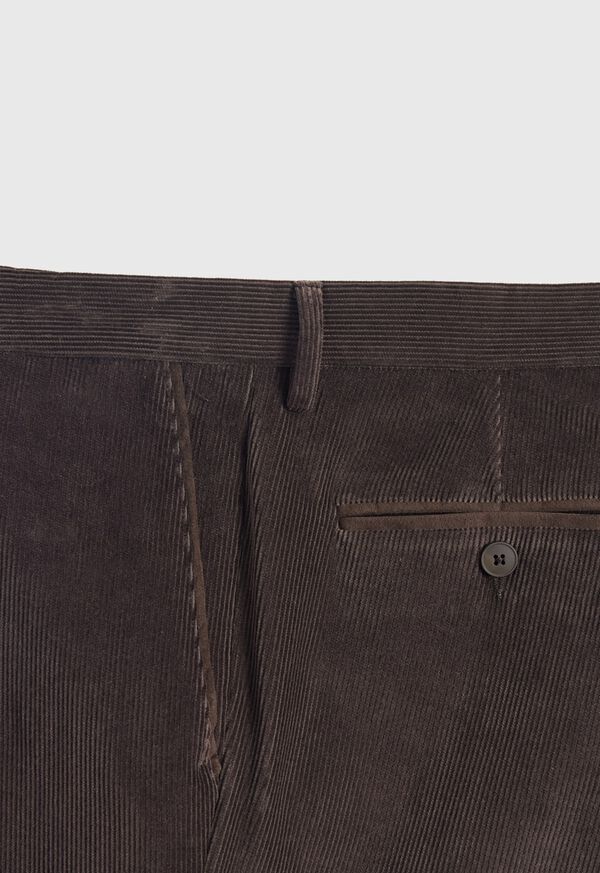 Paul Stuart Suede Trimmed Corduroy Trouser