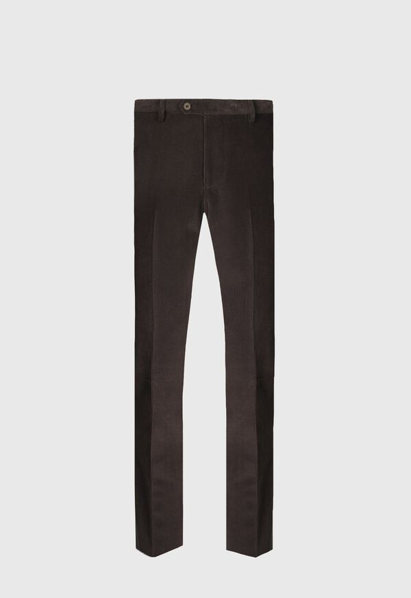 paul stuart Suede Trimmed Corduroy Trouser
