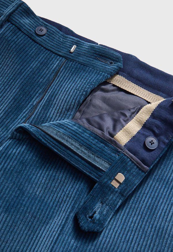 Paul Stuart Suede Trimmed Corduroy Trouser