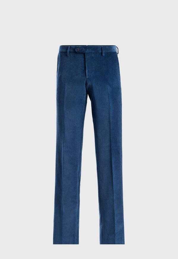 paul stuart Suede Trimmed Corduroy Trouser