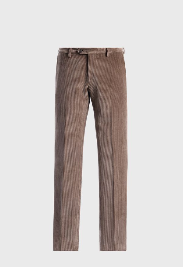 paul stuart Suede Trimmed Corduroy Trouser