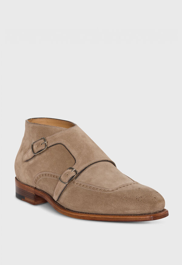 Paul Stuart Sullivan Suede Double Monk Boot