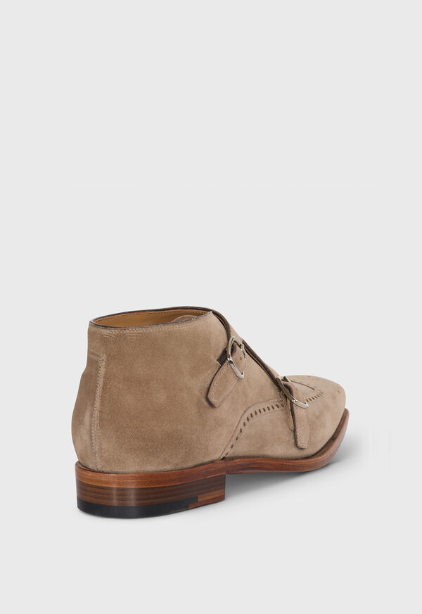Paul Stuart Sullivan Suede Double Monk Boot