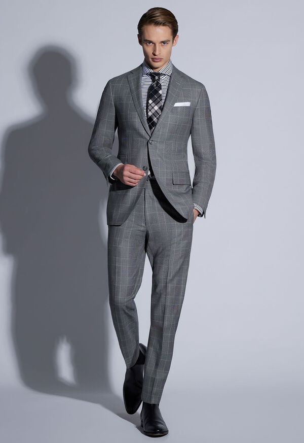 Paul Stuart Super 120s Wool Plaid Suit