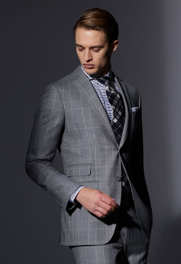 Paul Stuart Super 120s Wool Plaid Suit