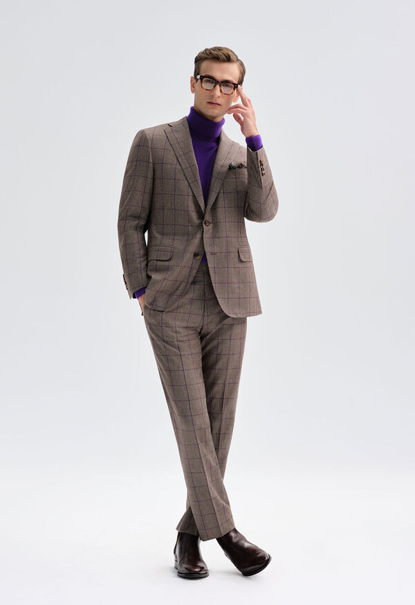 Paul Stuart Super 130s Wool Deco Plaid Suit